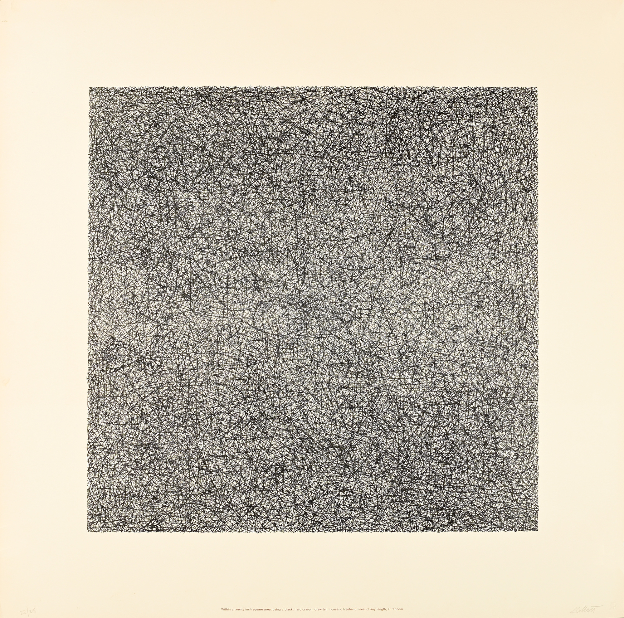 Sol LeWitt, 2 sheets from "Work from Instructions"