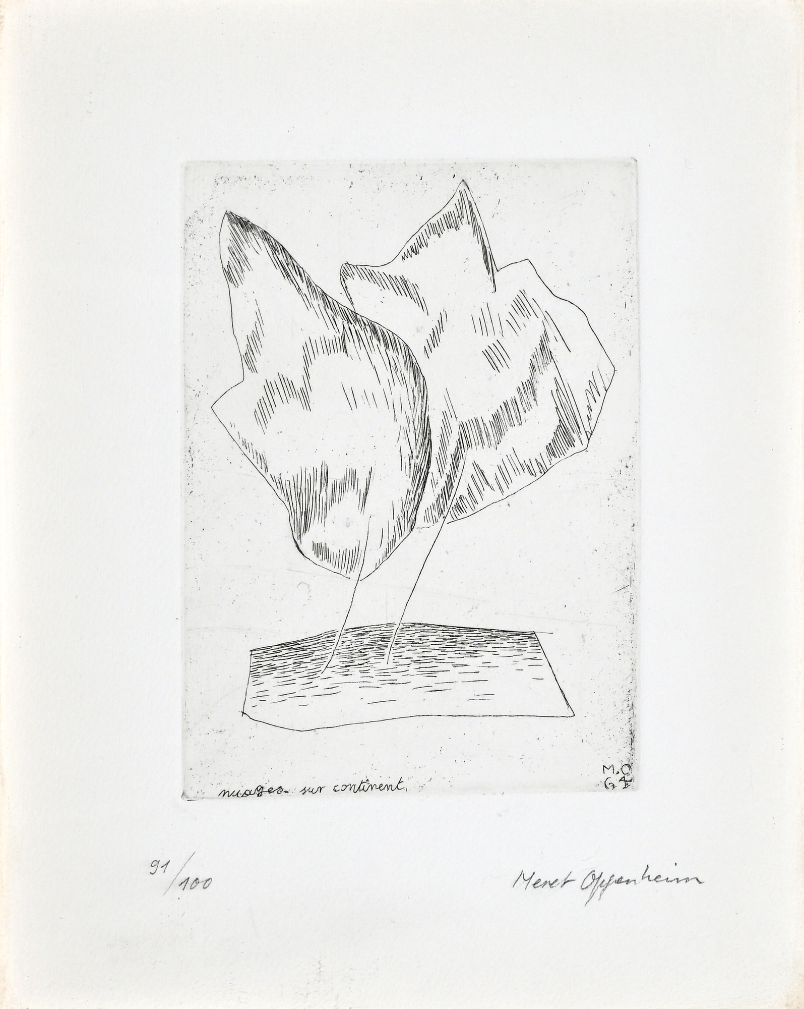 Meret Oppenheim, Nuages sur continent