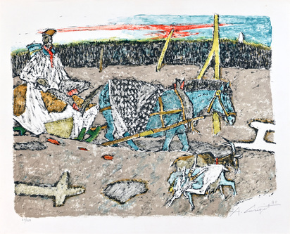 Gefährt in der Dämmerung