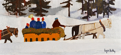 A winter sleigh ride