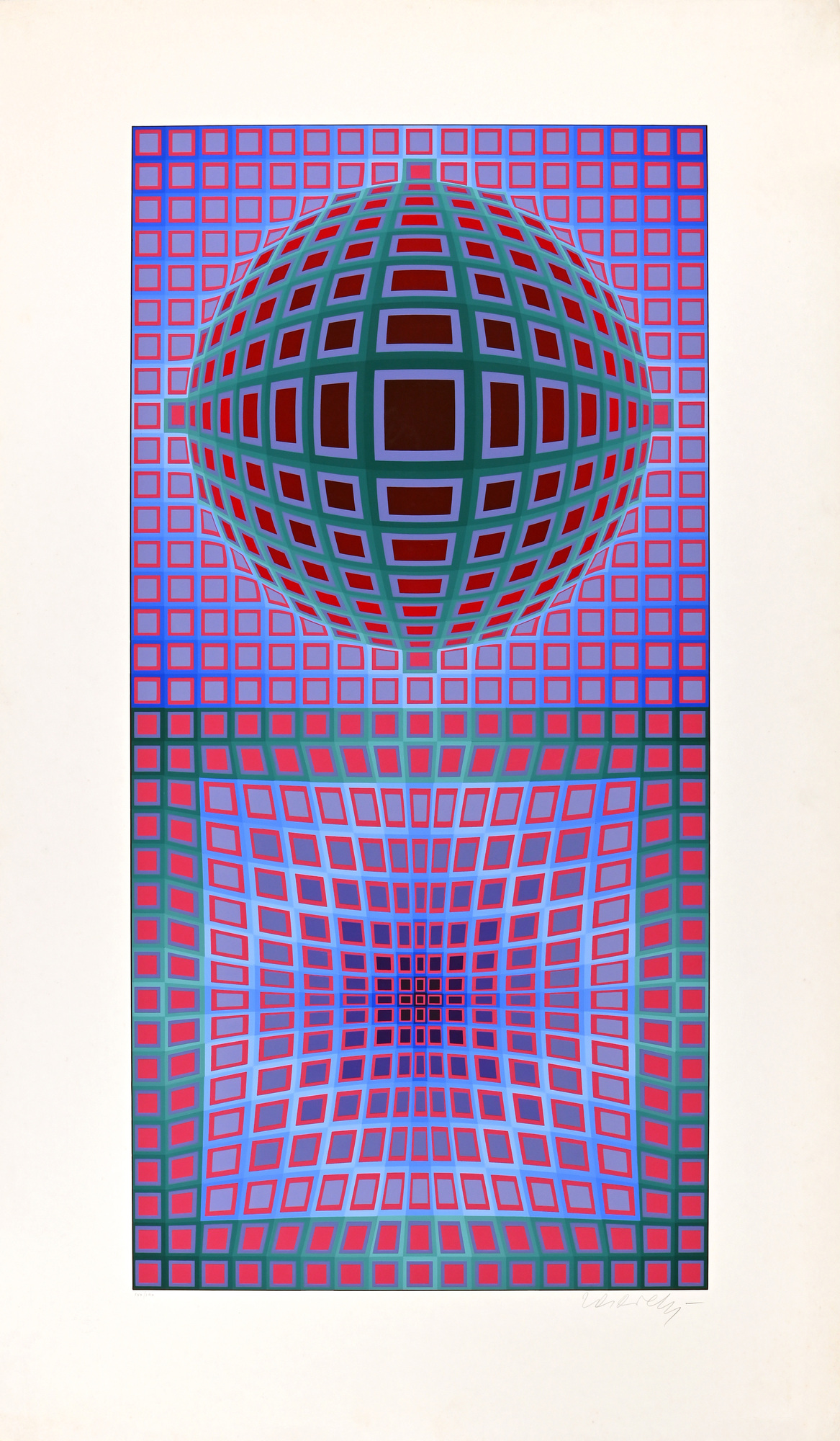 Victor Vasarely, 2 sheets: Untitled