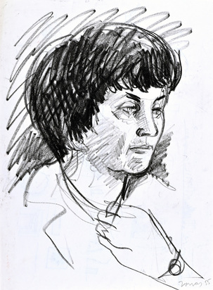 2 works: Ehefrau, 1955; Selbstportrait