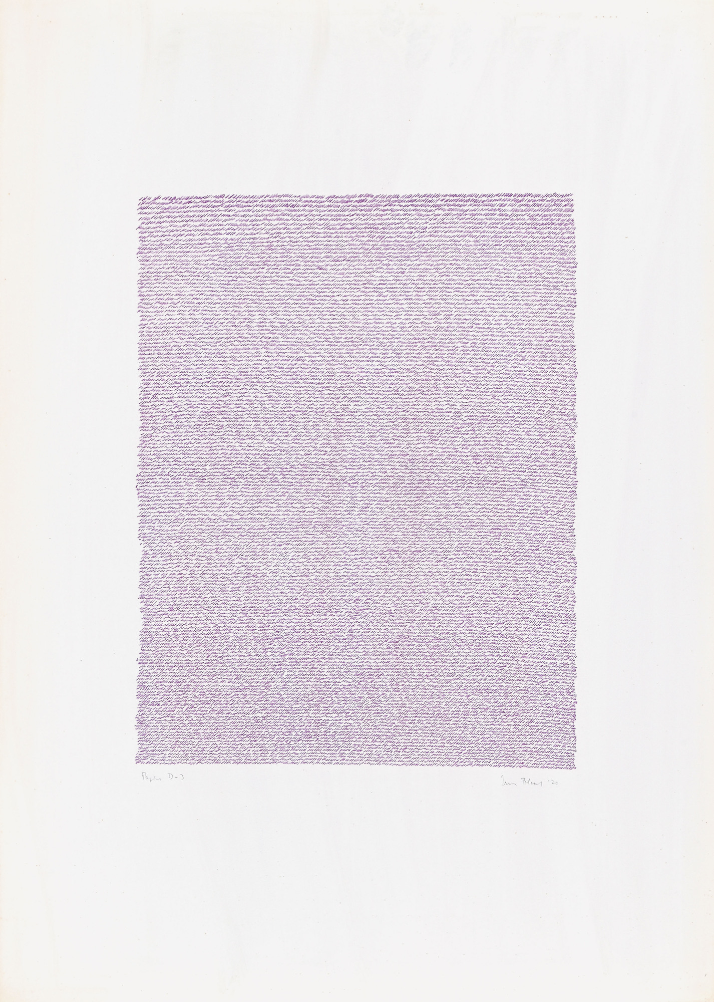 Irma Blank, Pagina D-3