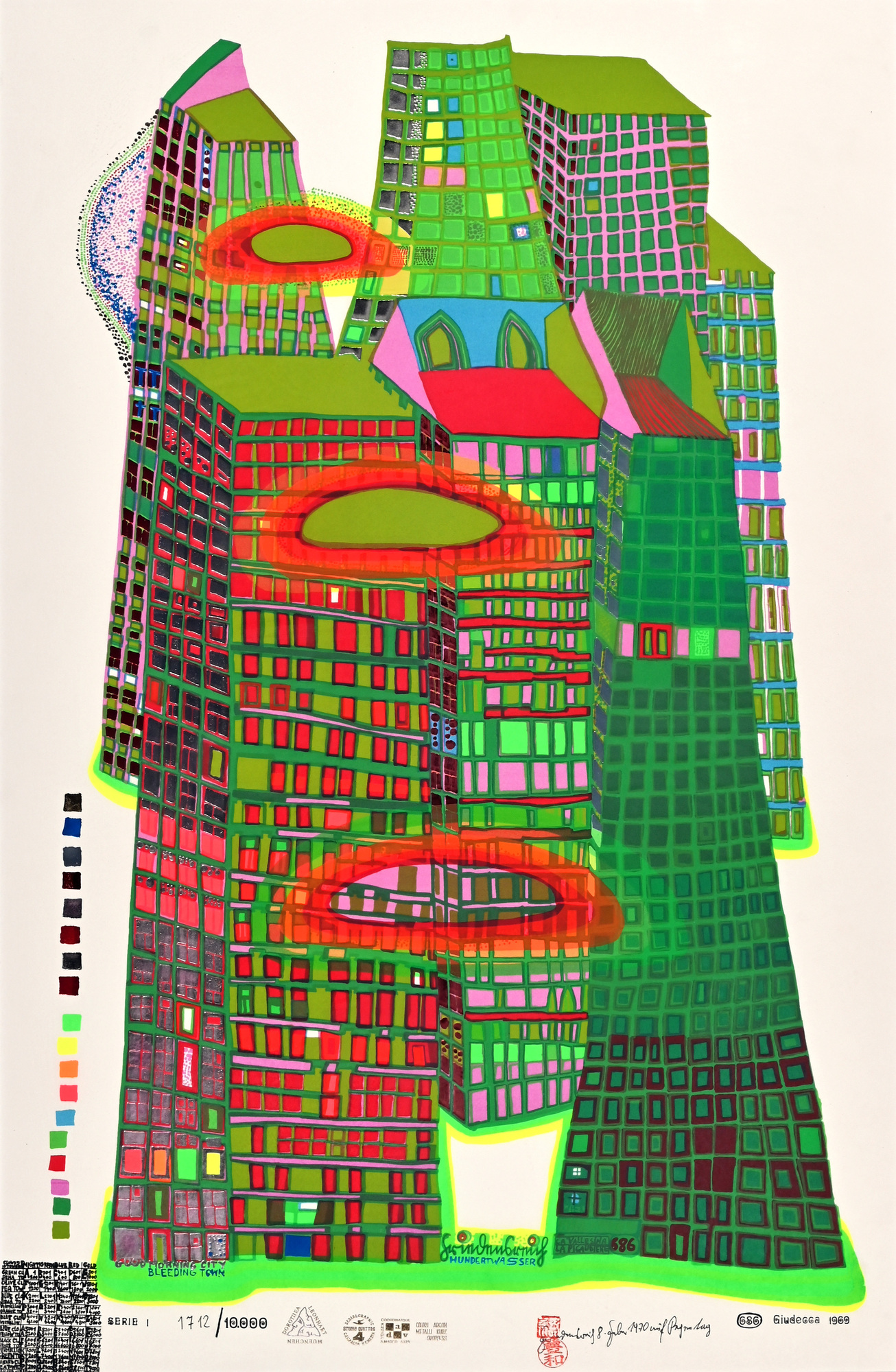 Friedensreich Hundertwasser, Good Morning City - Bleeding Town