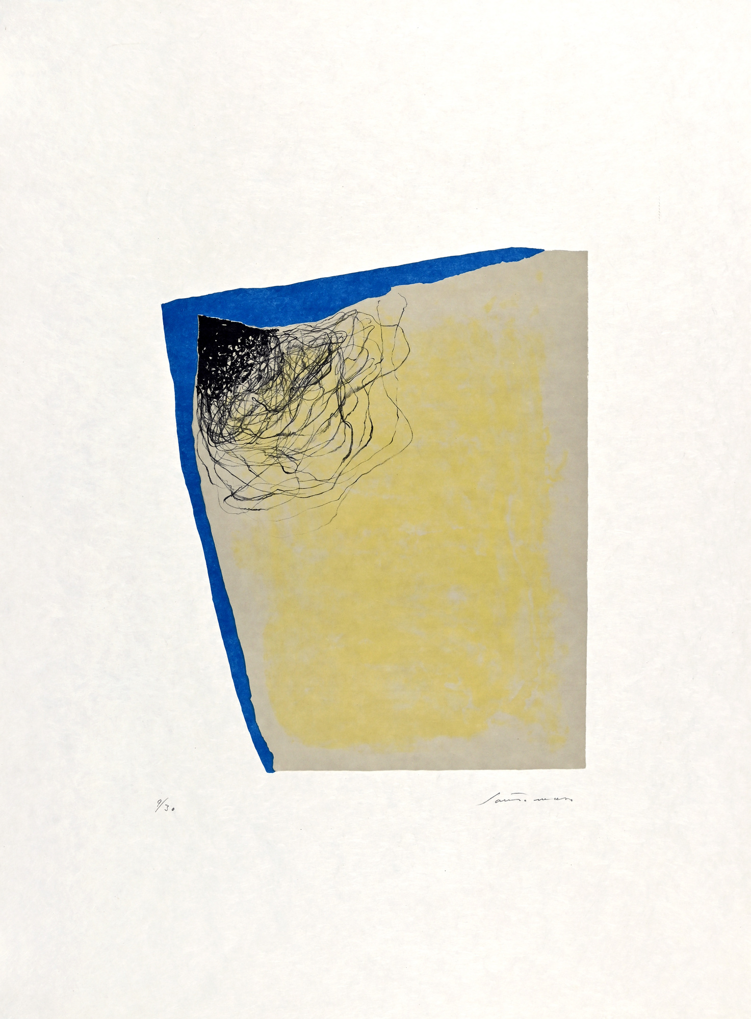 Giuseppe Santomaso, 5 sheets from "Ezra Pound. An Angle"