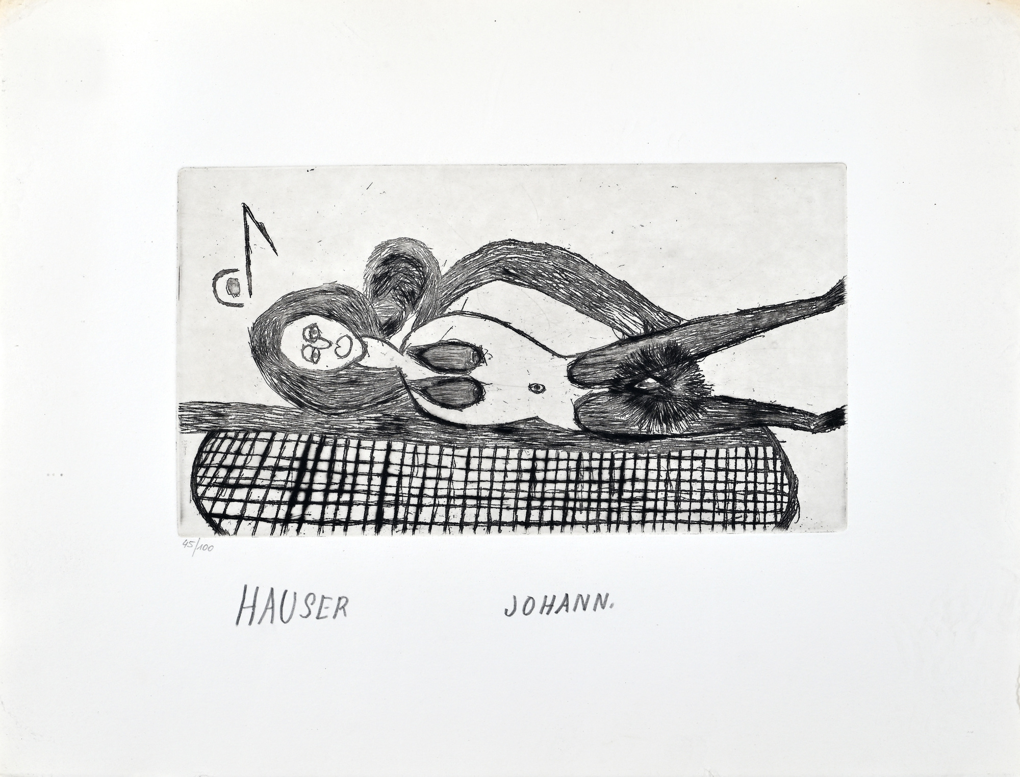 Johann Hauser, Liegende Frau
