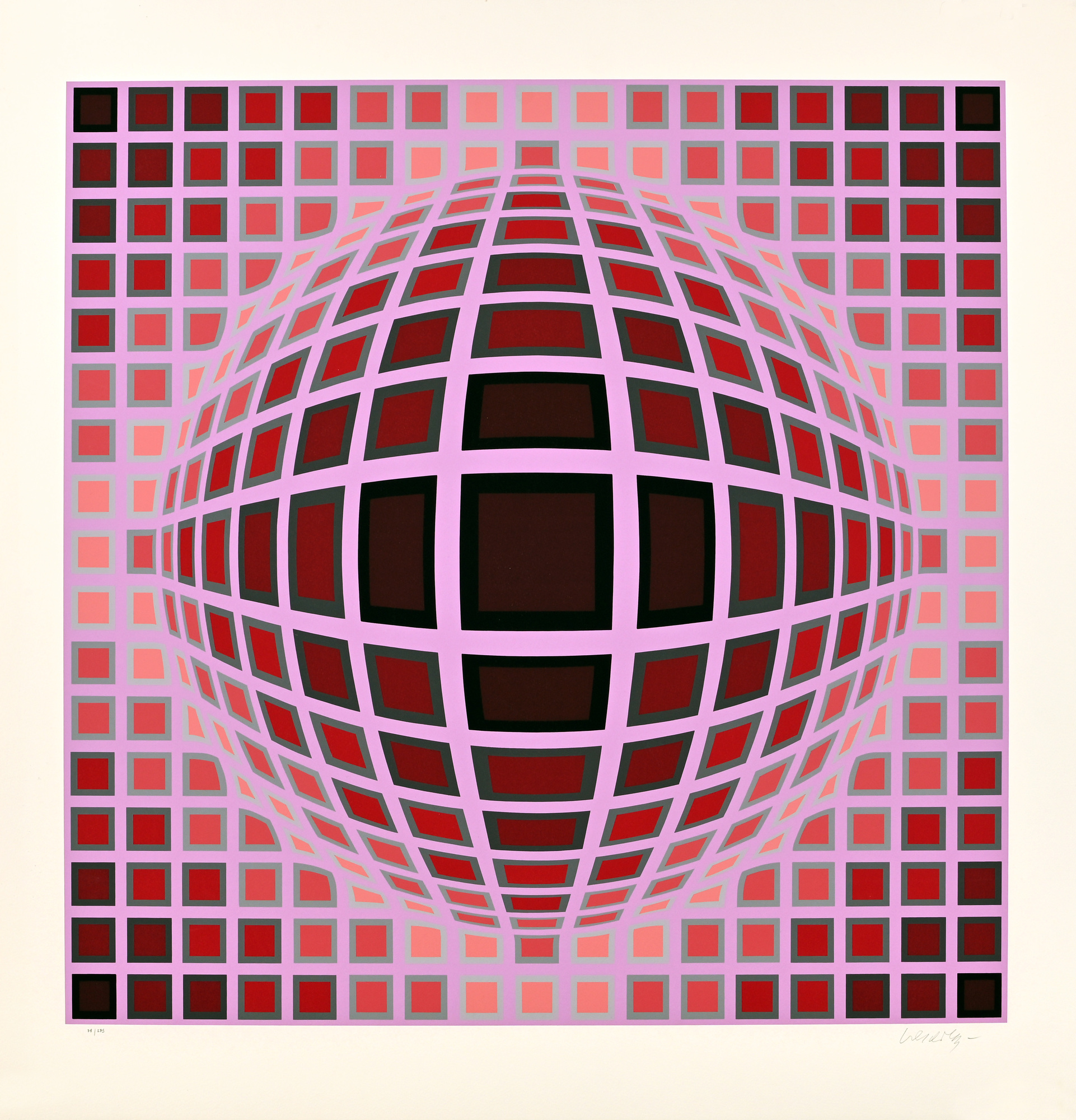 Victor Vasarely, 2 sheets: Untitled