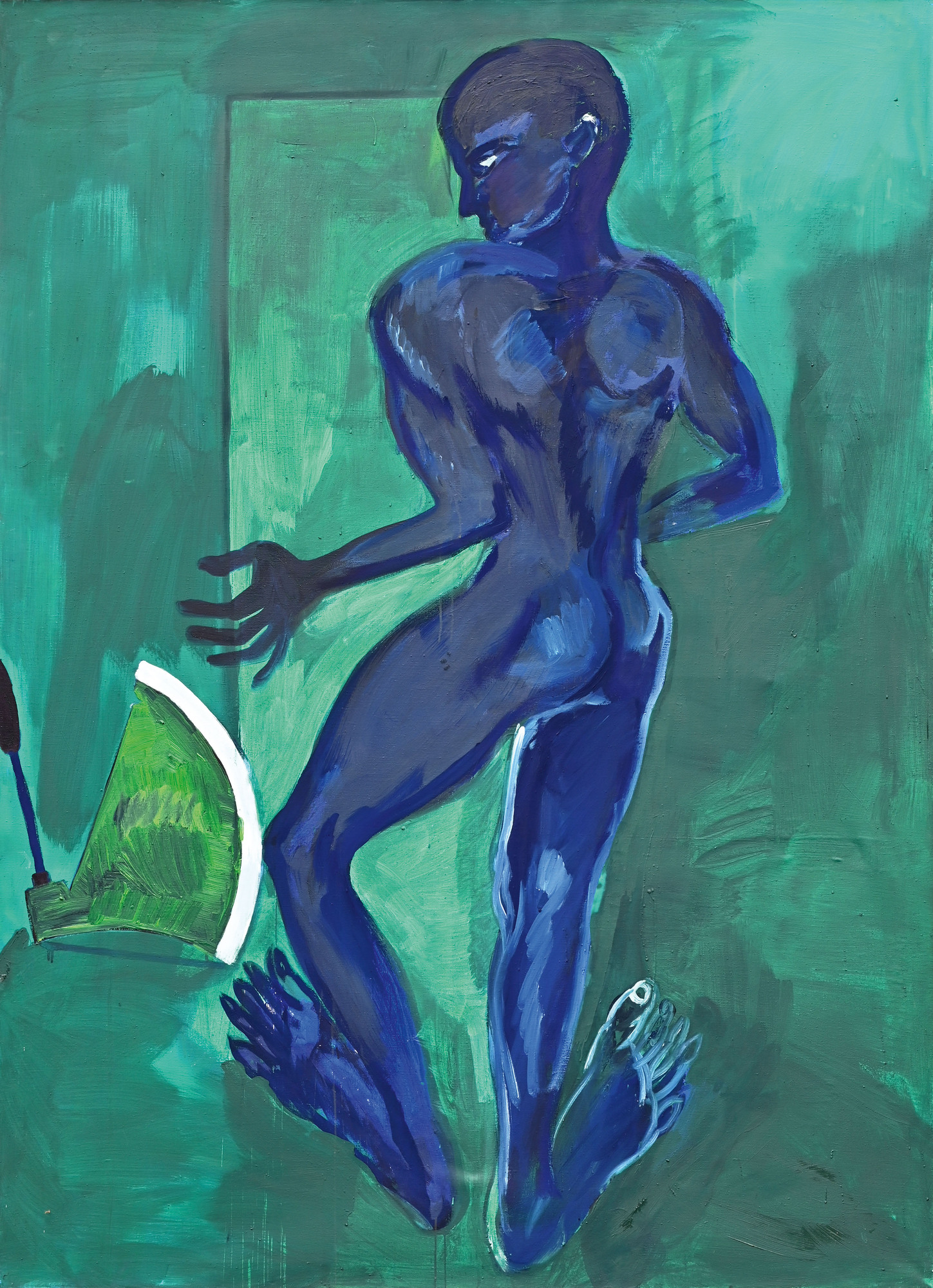 Rainer Fetting, Mann und Axt (grün II )