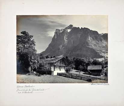 Berner Oberland. Landschaft bei Grindelwald mit Wetterhorn