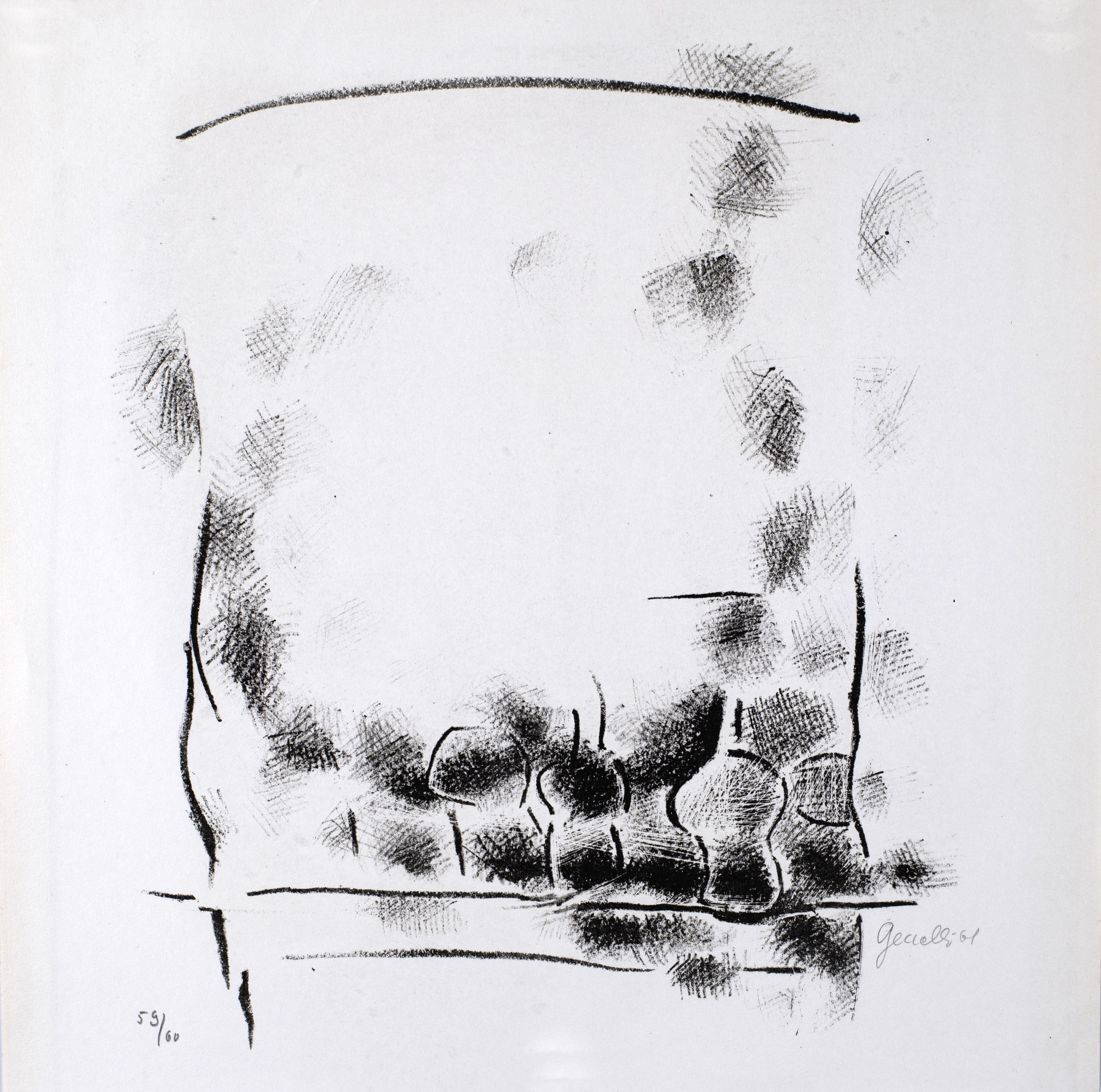 Portfolio, 10 sheets from: Heinz Mack, Otto Piene, Georg Pfahler, Karl Otto Götz, Thomas Lenk, Gerhard Höhme, Wilhelm Wessel, G.C. Kirchberger, Johannes Gecelli, Jules Bissier