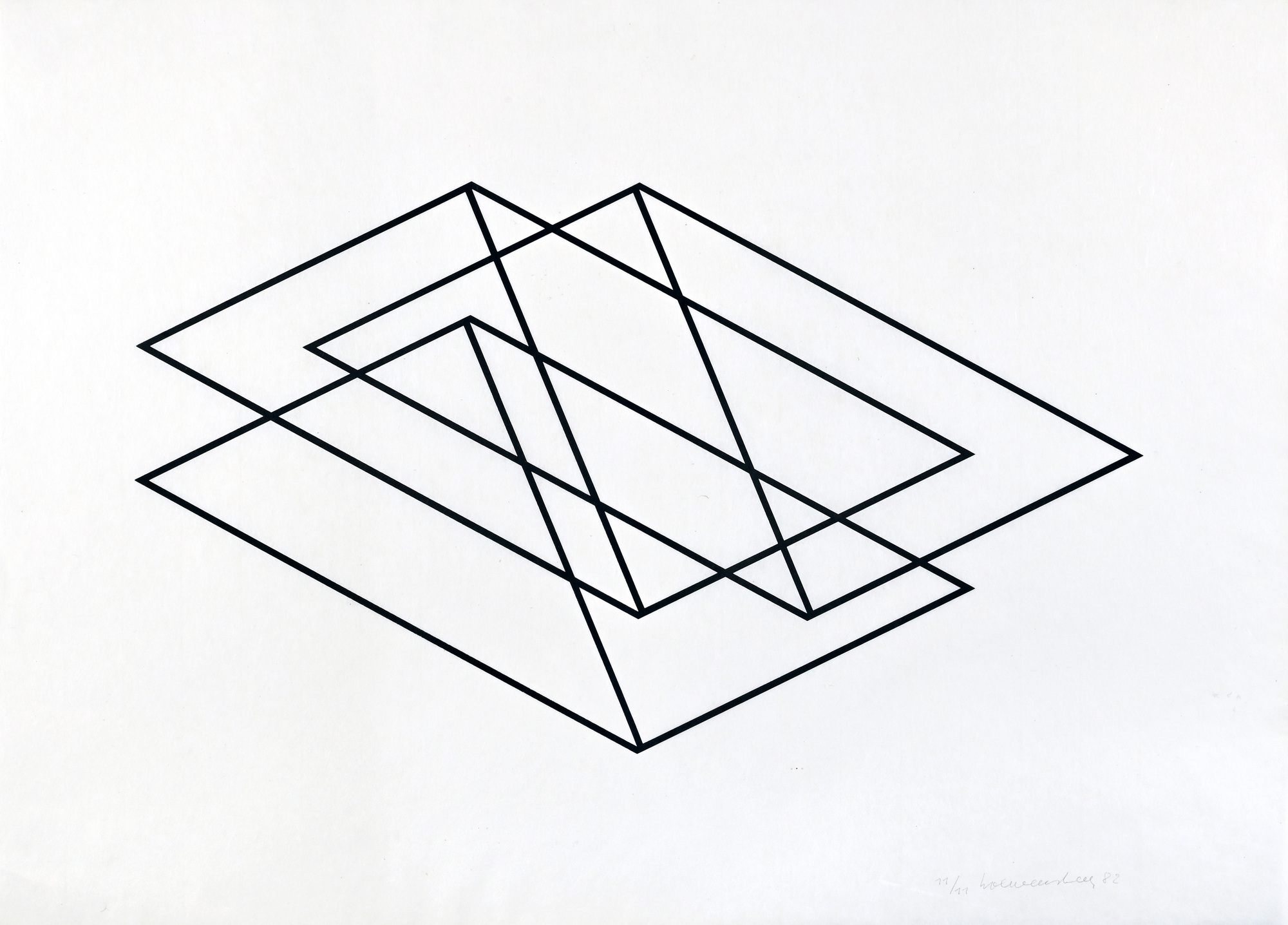 Verena Loewensberg, 2 Blätter: Ohne Titel