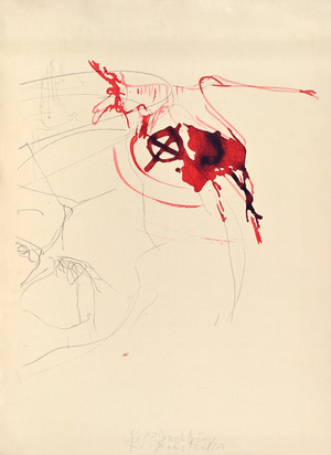Untitled (Blutender Hirsch), from "Spur I"