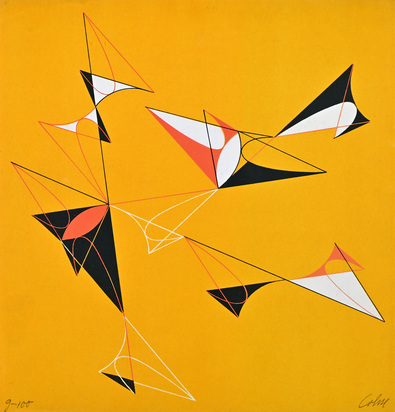 2 Blätter: Max Bill, Ohne Titel, aus "5 constructionen + 5 compositionen", 1941; Richard Paul Lohse, Ohne Titel, aus "5 constructionen + 5 compositionen", 1941