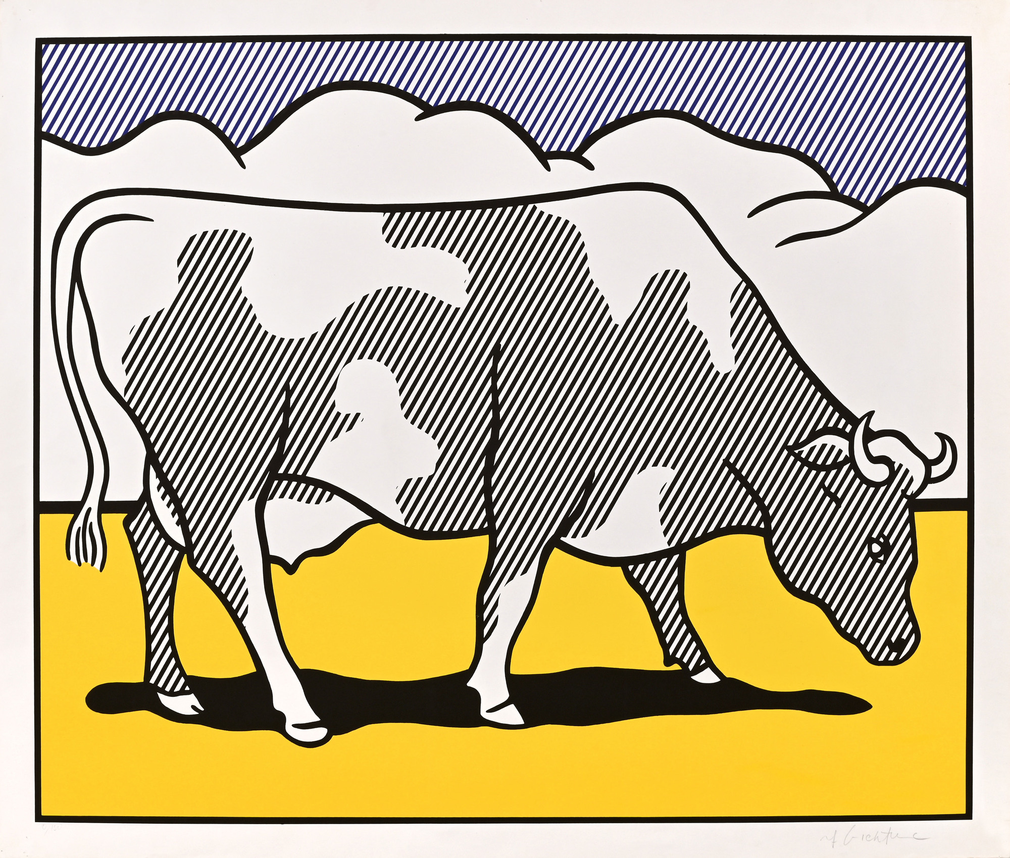 Roy Lichtenstein, Cow Going Abstract