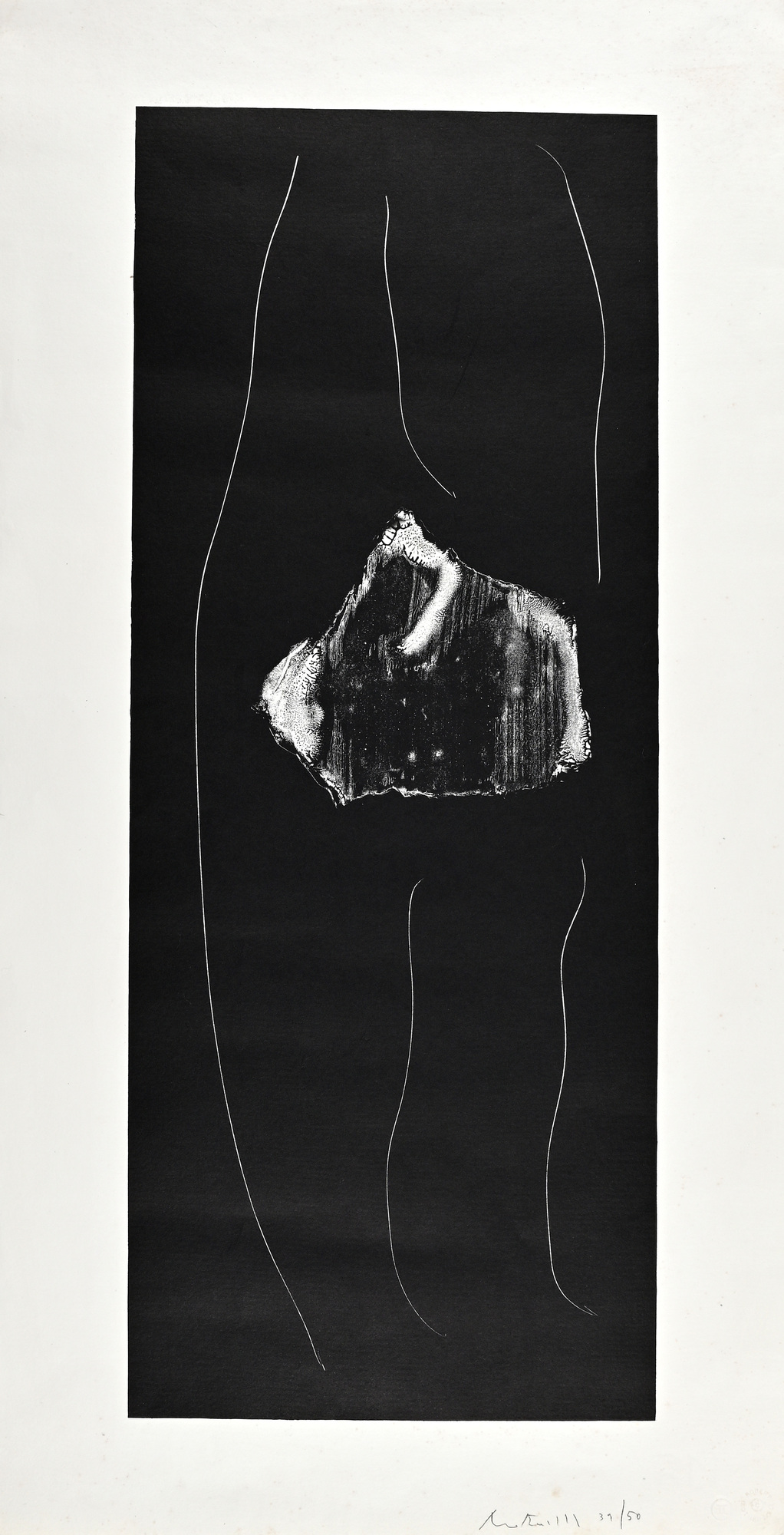 Robert Motherwell, Soot-Black Stone # 1