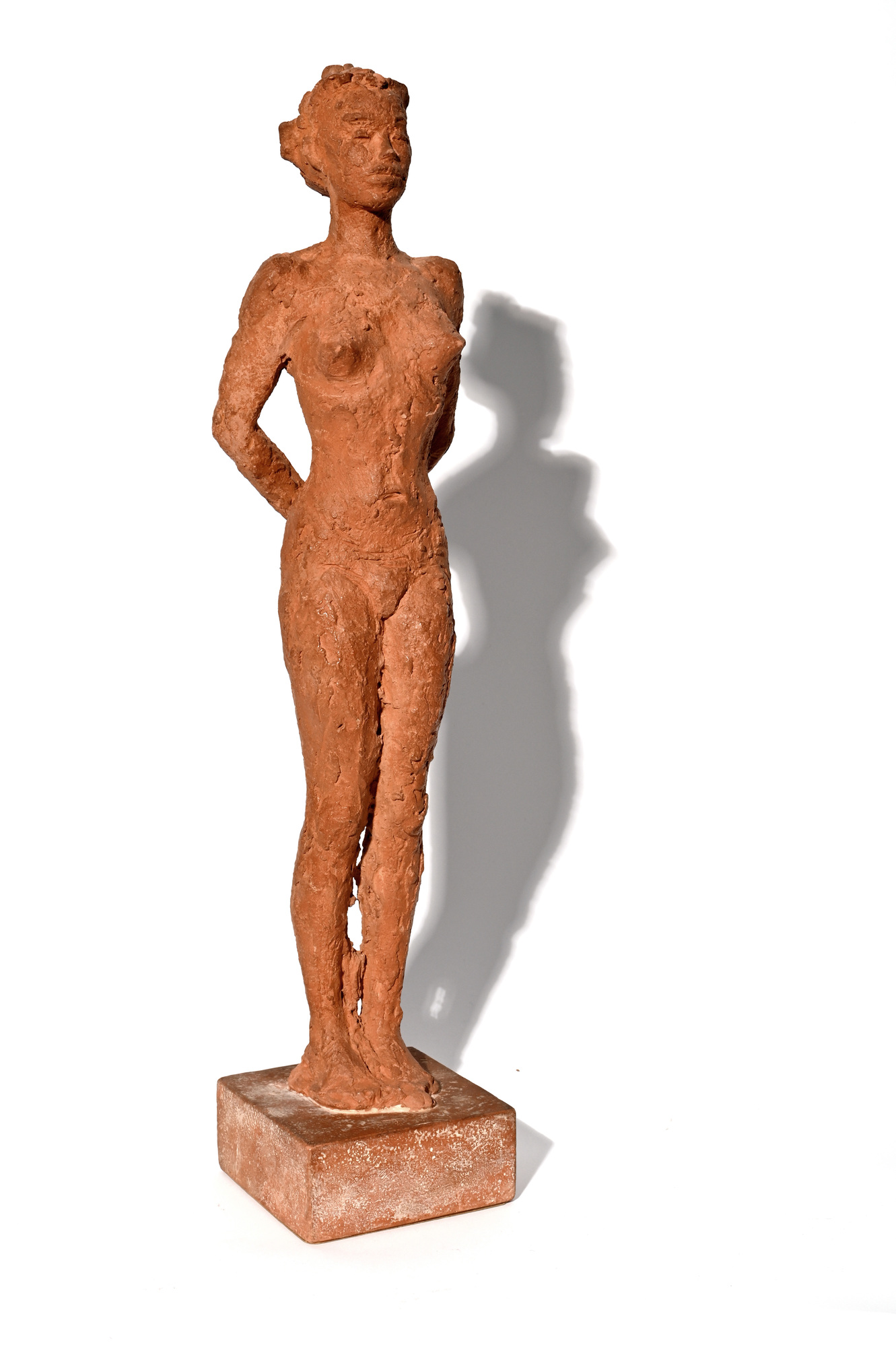 Hermann Haller, Female Nude Standing, die Hände auf dem Rücken