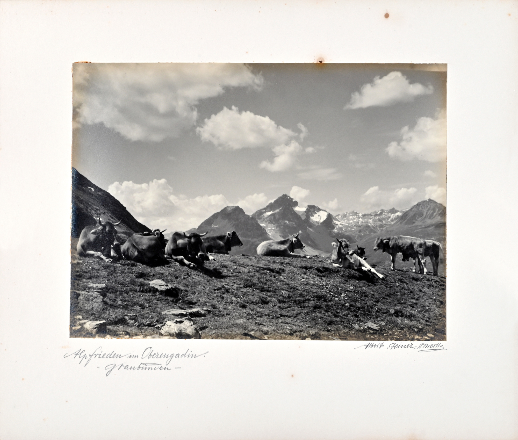 Albert Steiner, Alpfrieden im Oberengadin - Graubünden