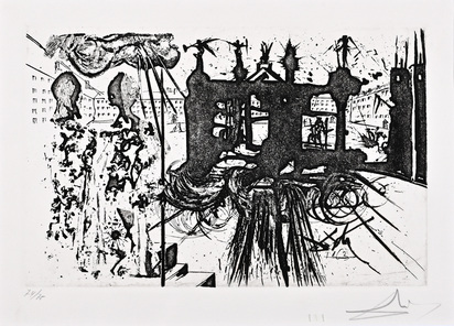 3 sheets: Visión del paraíso; El portico and Personaje encadenado, from "La vida es sueño", 1975