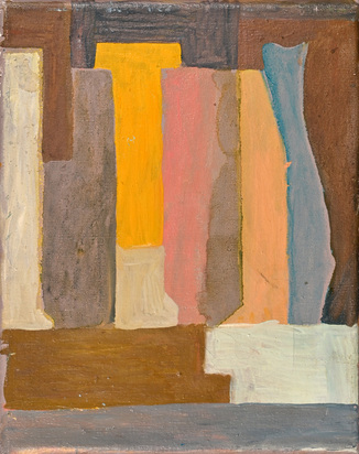 Zwei Gemälde: Ohne Titel, 1981/90; Ohne Titel, 1985