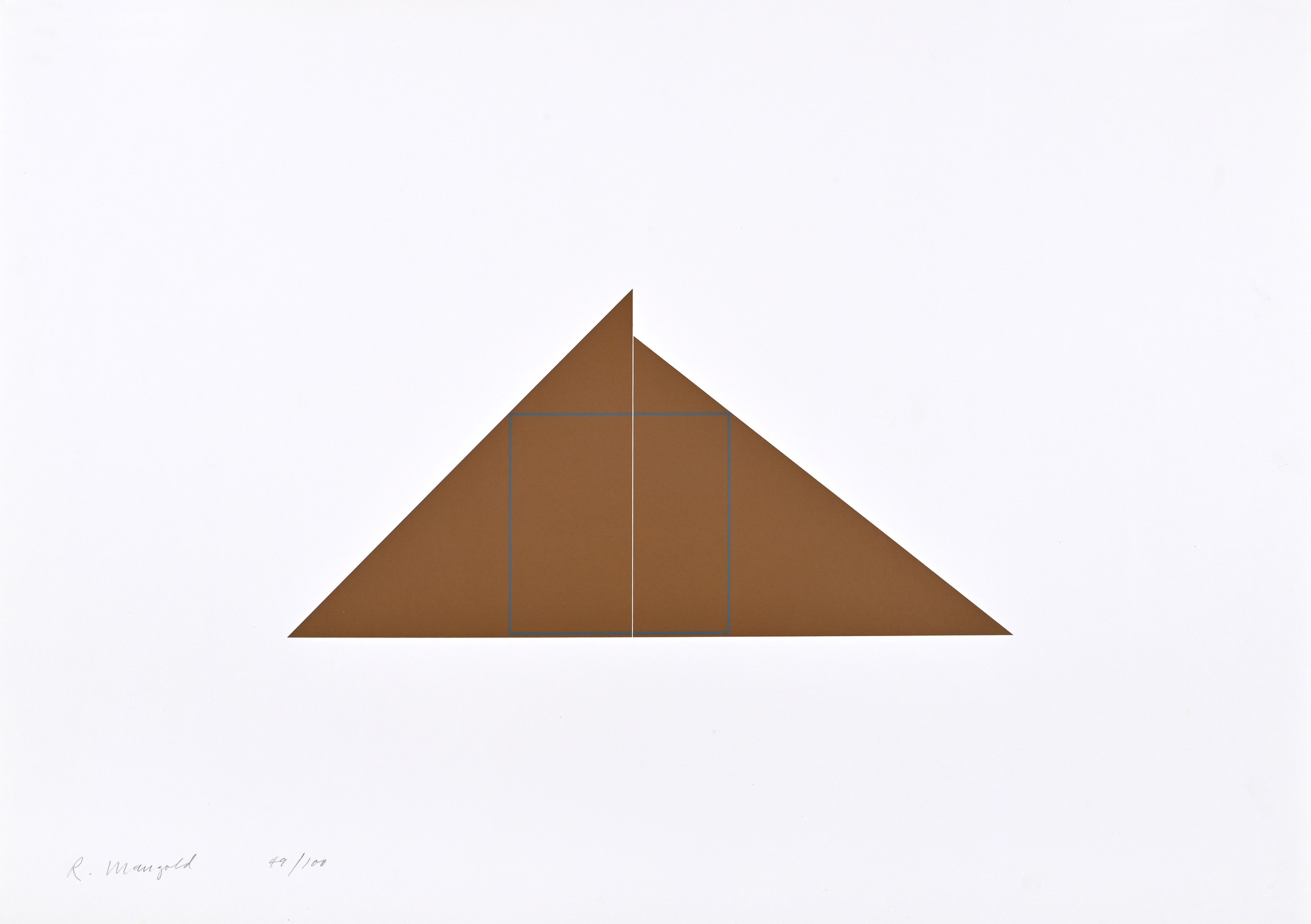 Robert Mangold, A square with two triangles