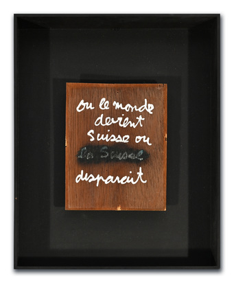 Ou le monde devient Suisse ou la Suisse disparait