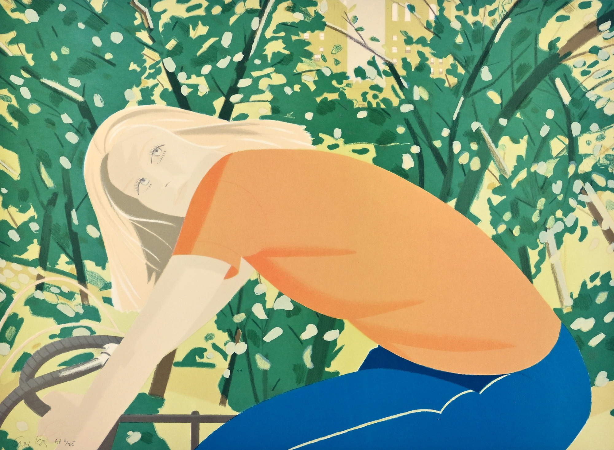 Alex Katz, Bicycle Rider