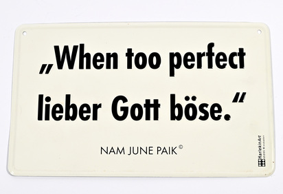 When too perfect lieber Gott böse