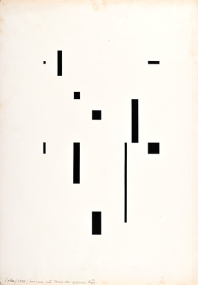 2 Blätter: Richard Paul Lohse, 1950; Verena Loewensberg