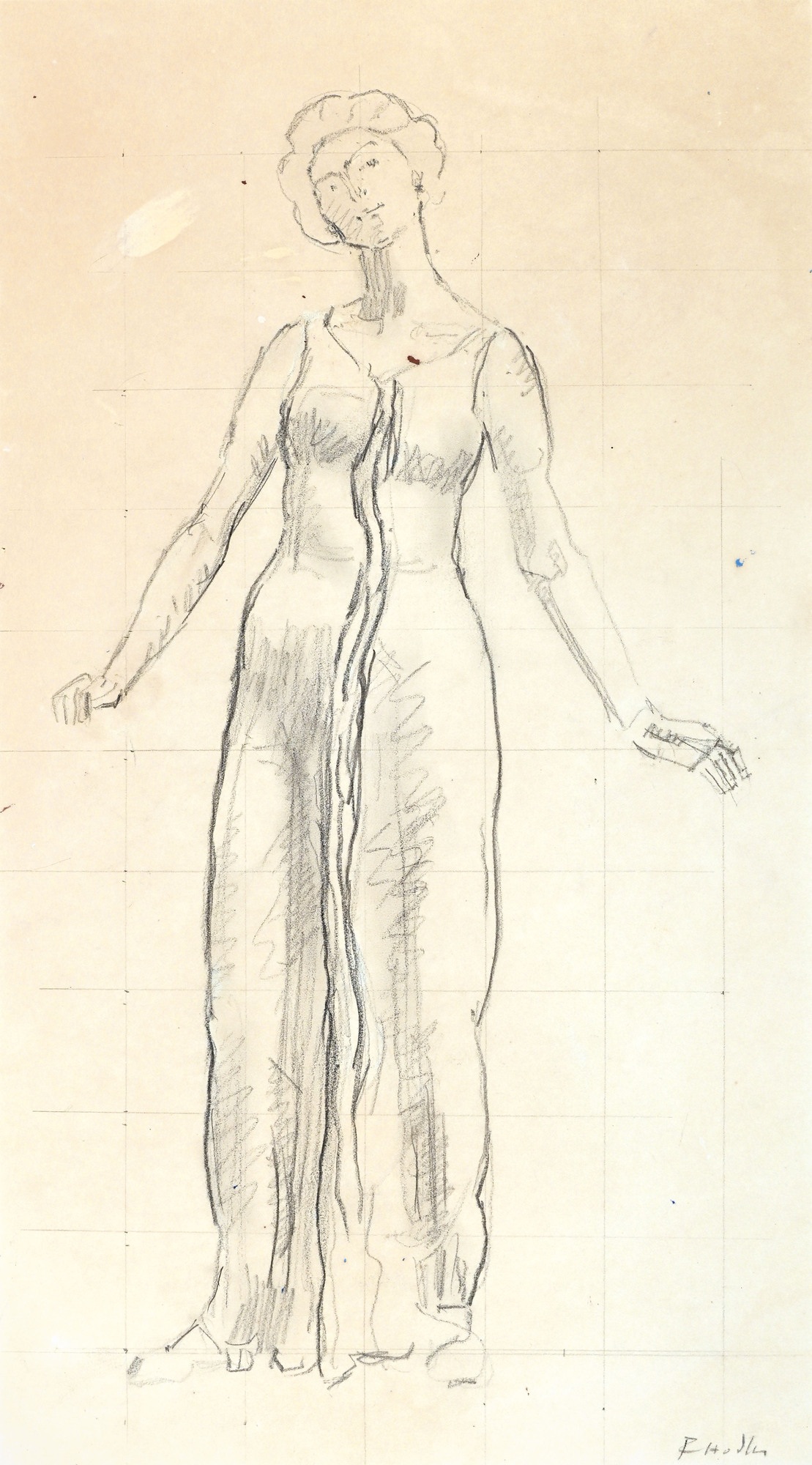 Ferdinand Hodler, Studie für Blick in die Ewigkeit