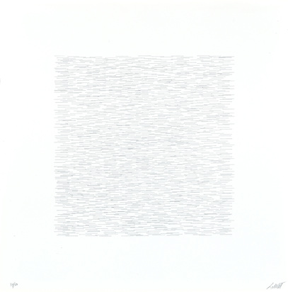 Sheet 5 from the series "Lines of One Inch, Four Directions, Four Colors"