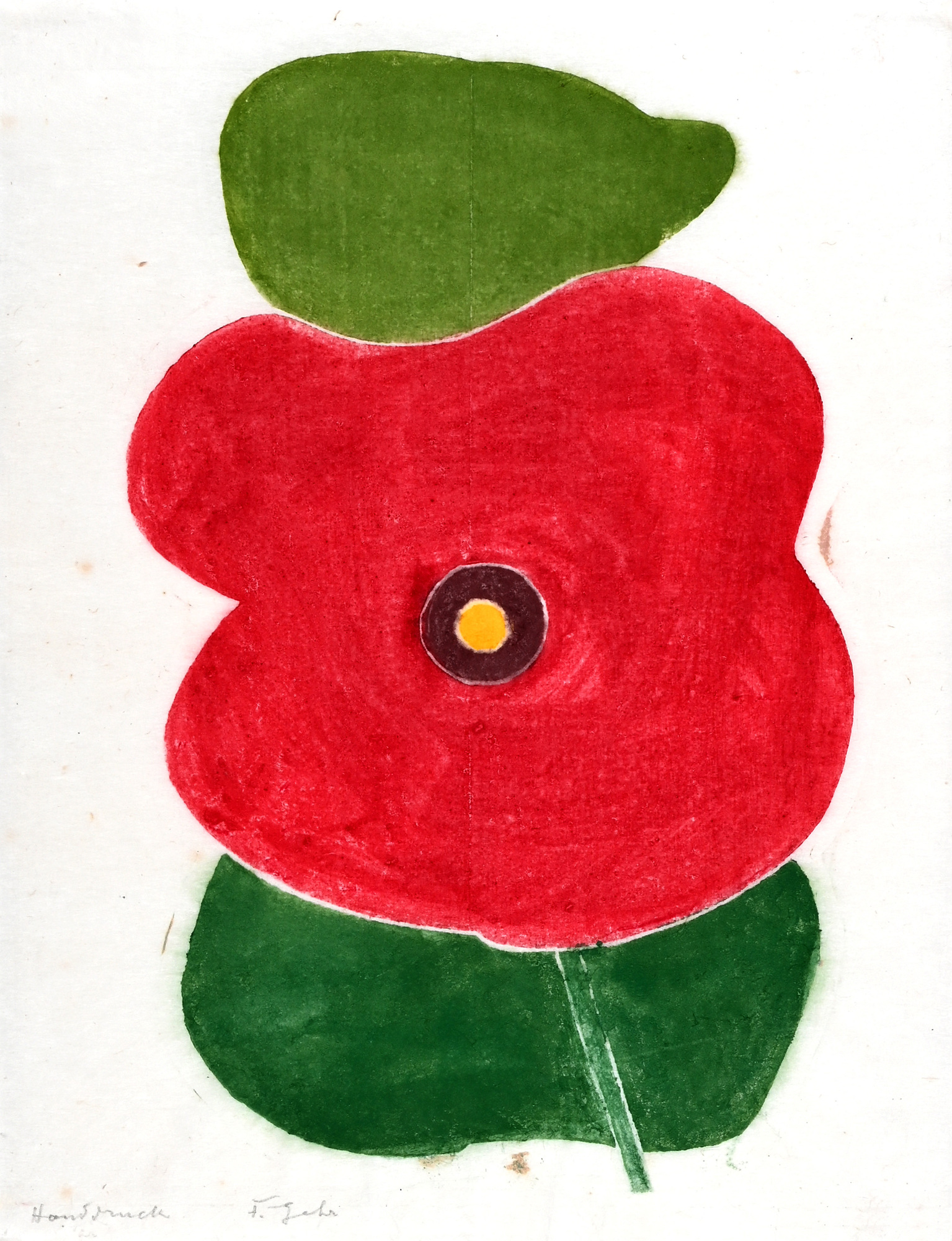 Ferdinand Gehr, 2 Blätter: Spanischer Mohn; Ohne Titel, 1979