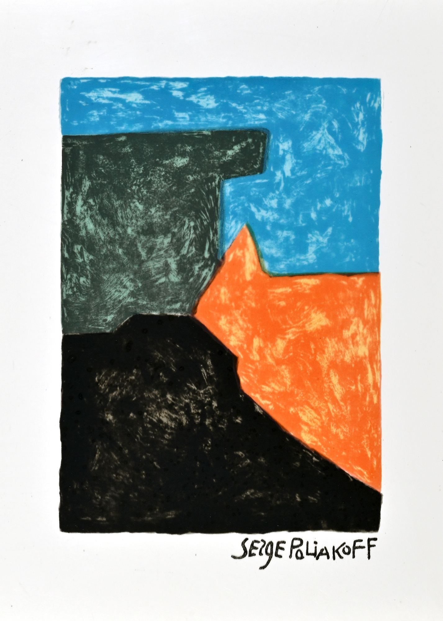 Serge Poliakoff, Composition noire, rouge, bleue et verte