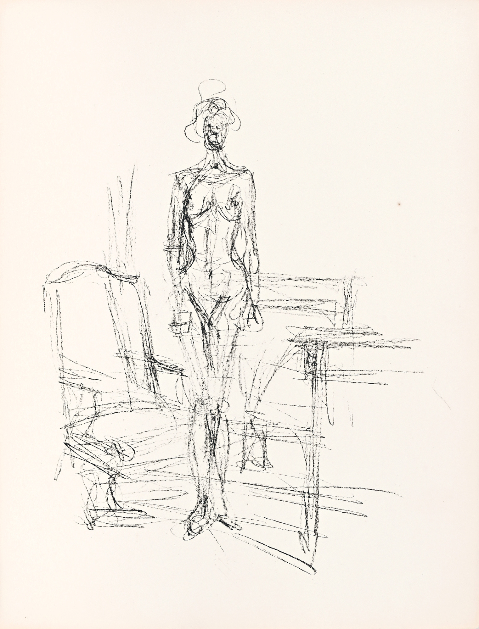 Alberto Giacometti, 2 Blätter aus der Serie "Paris sans fin" Nr. 29 und Nr. 122
