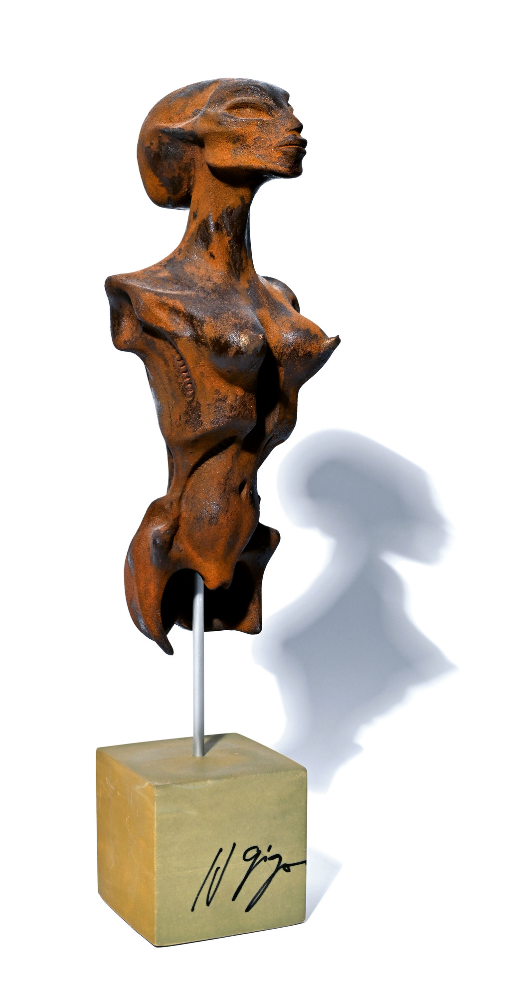 HR Giger, Torso mit langer Schädelform