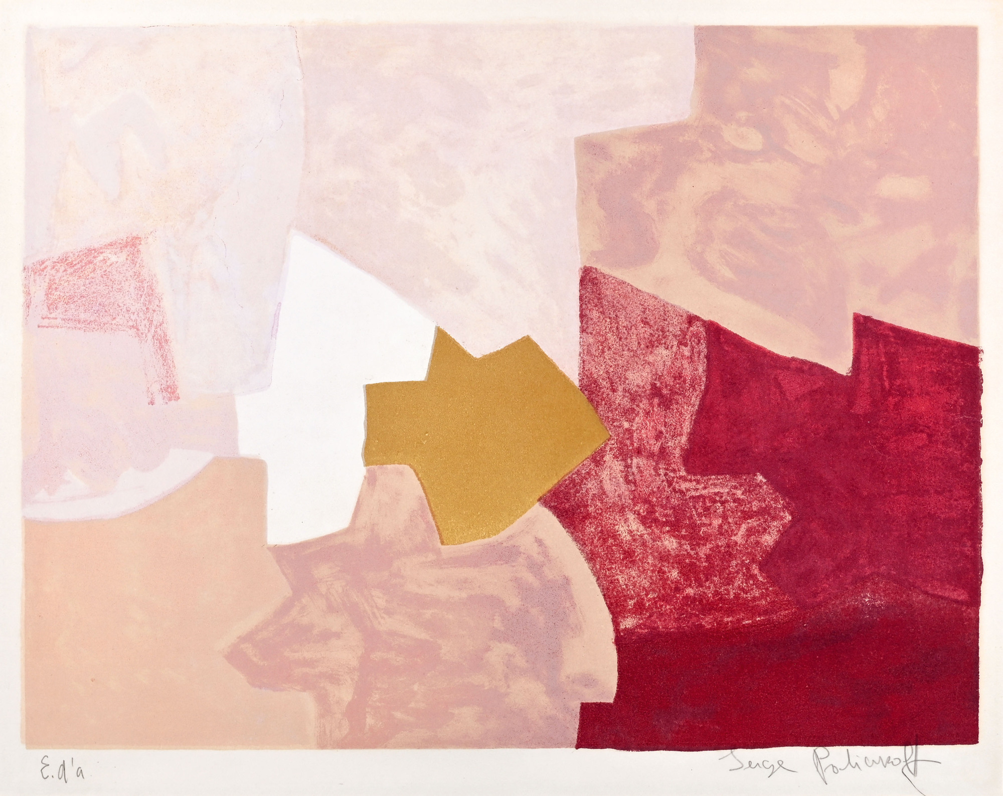 Serge Poliakoff, Composition rose