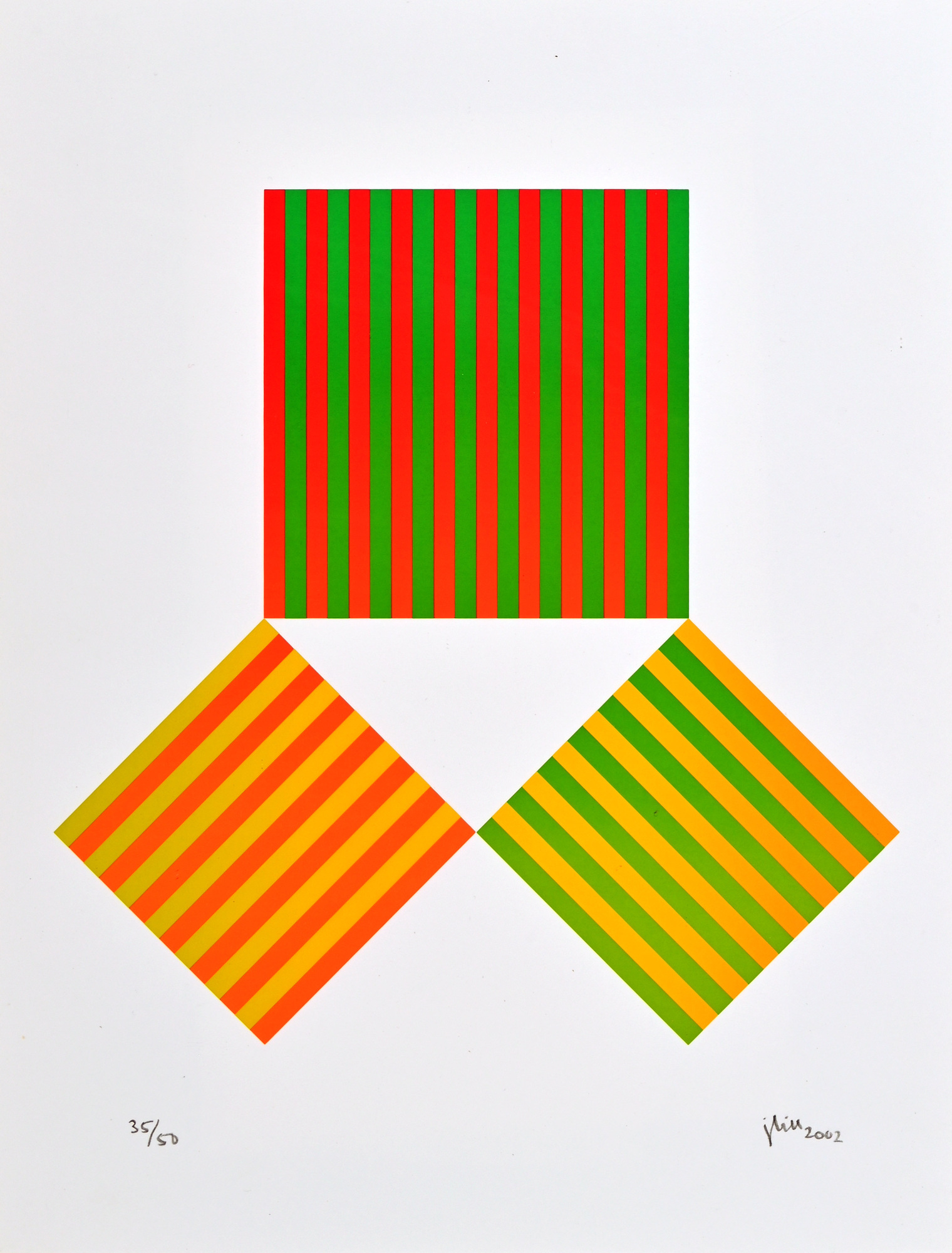 Jakob Bill, 2 Blätter: Passage en Jungle, 1994; Ohne Titel, 2002