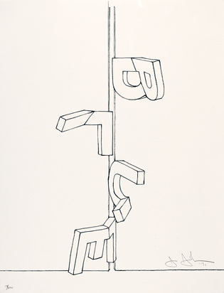 Bent Blue, from "Graphikmappe des Schweizerischen Kunstvereins"