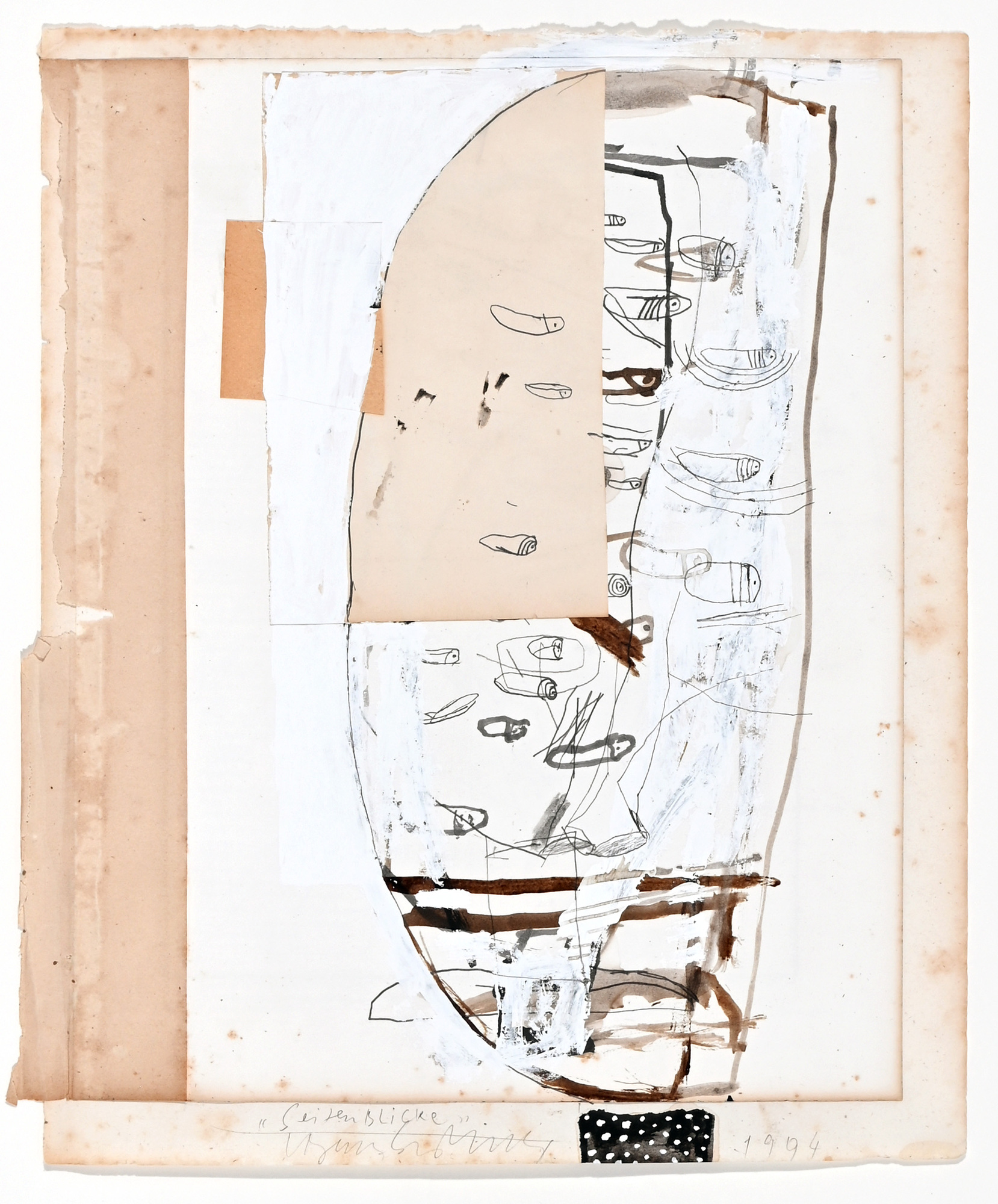 Lorenz Spring, 3 works: Seitenblicke, 1995; Gespräch mit seinem Schatten, 1994; Seitenblicke, 1994