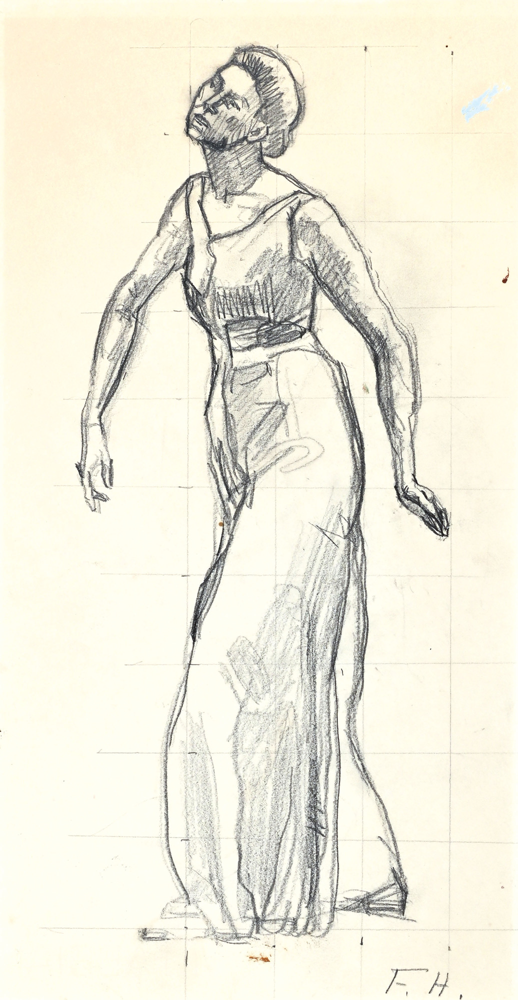 Ferdinand Hodler, Studie für Blick in die Ewigkeit