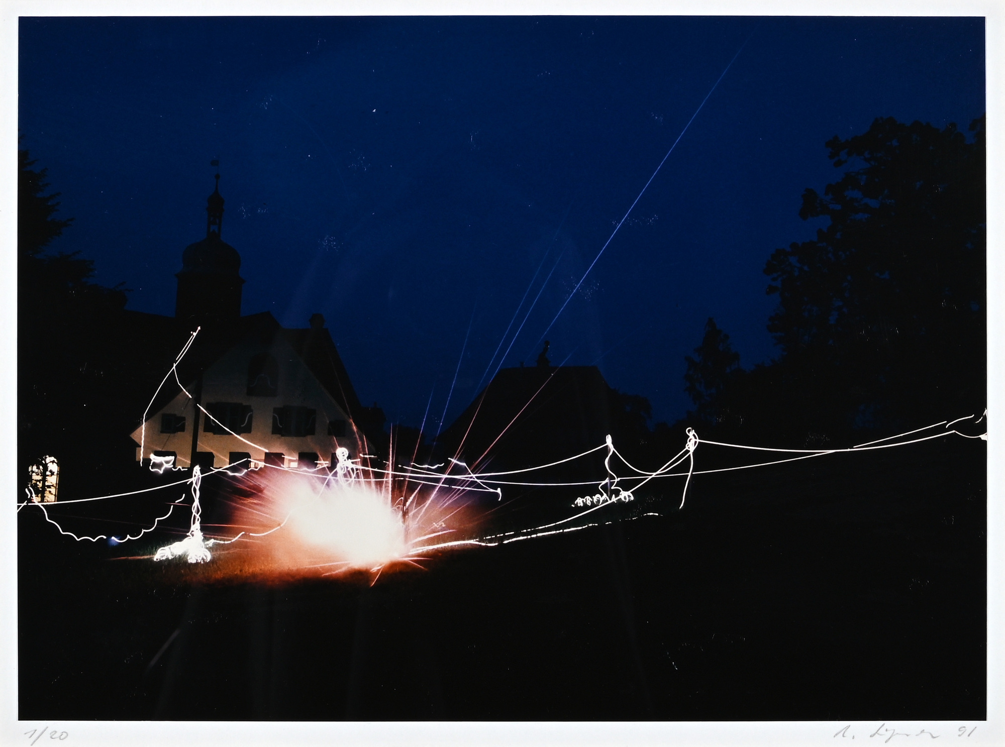 Roman Signer, Aktion Schloss Greifenstein