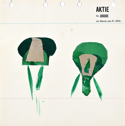 Aktie Nr. 1982D im Werte von Fr. 500.-