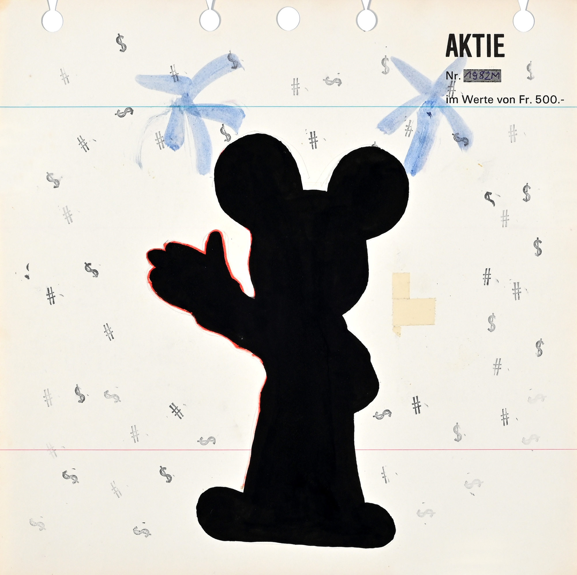 Ian Anüll, Aktie Nr. 1982M im Werte von Fr. 500.-