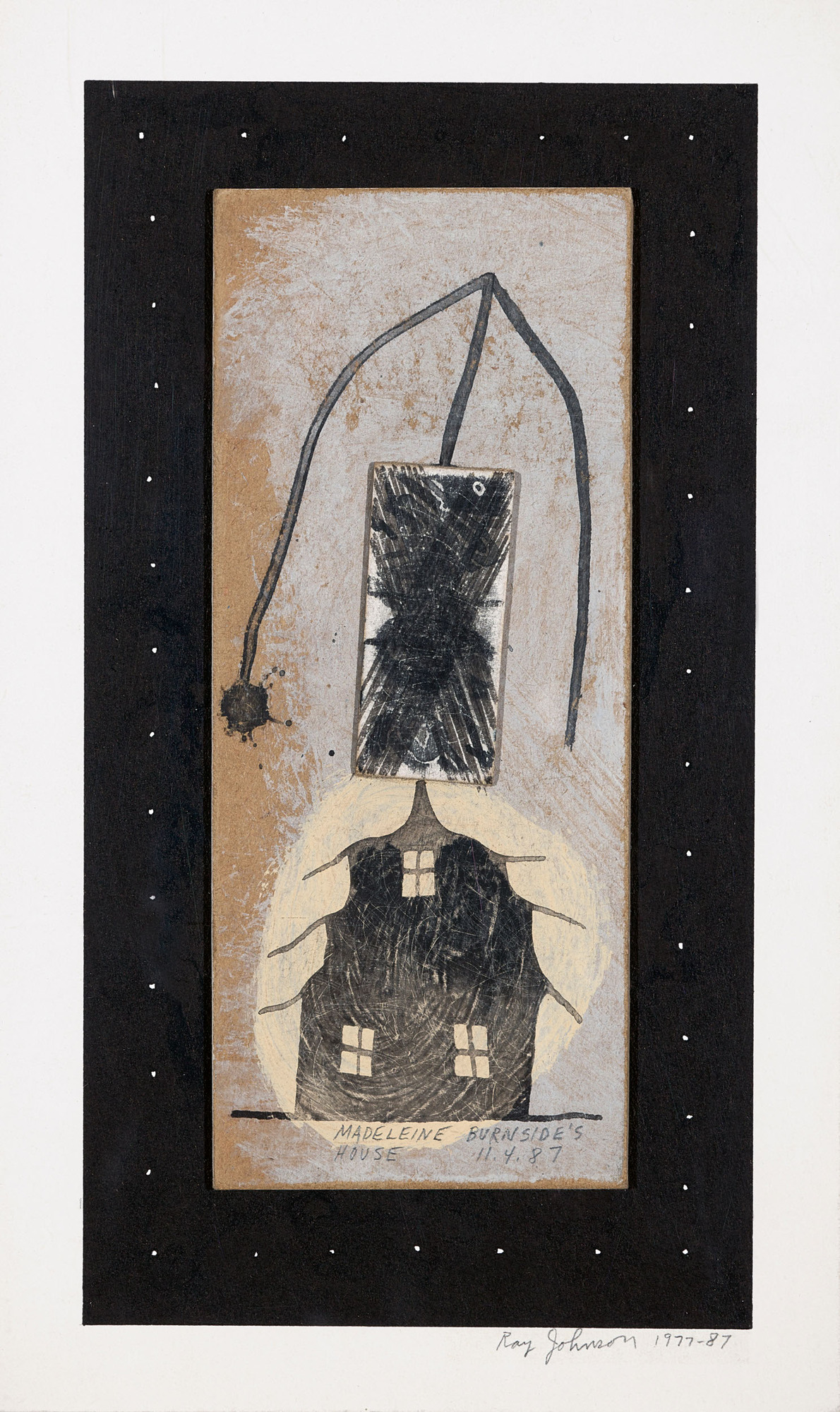 Ray Johnson, Untitled (Madeleine Burnside's House)