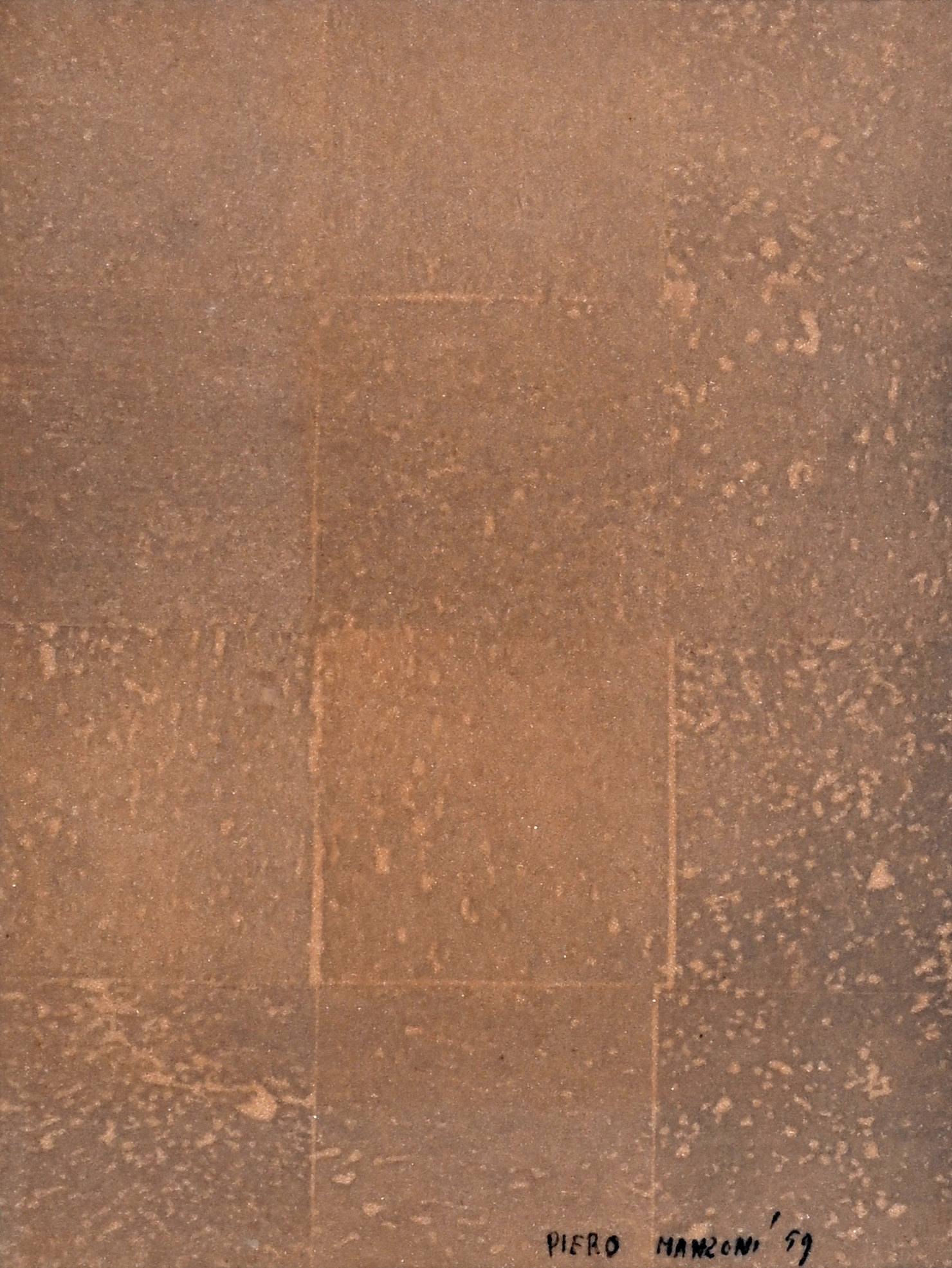 Piero Manzoni, Blatt aus "La Lune en rodage"