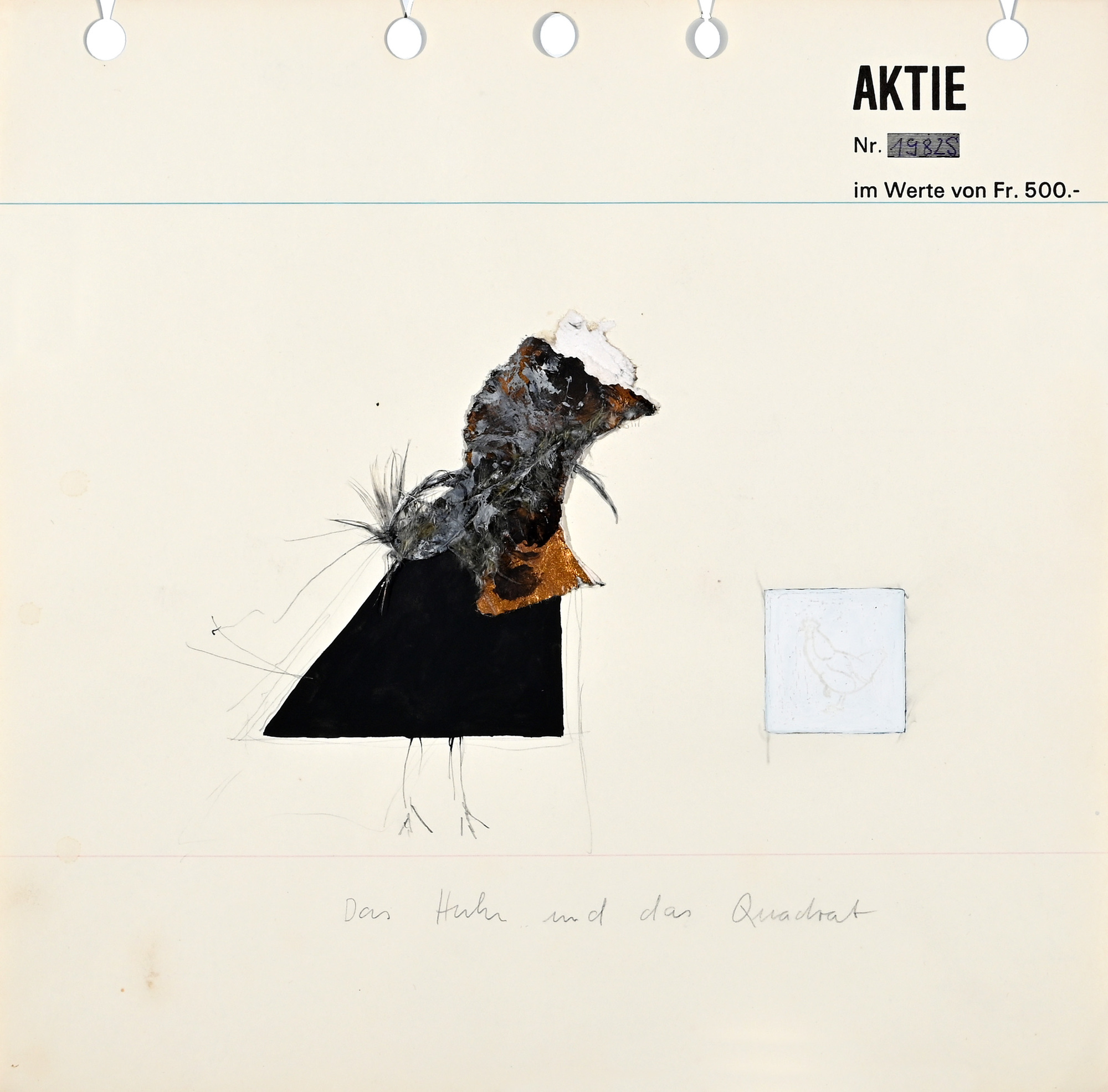 Ian Anüll, Aktie Nr. 1982S im Werte von Fr. 500.-