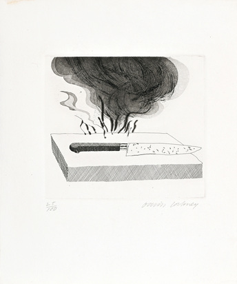 The Carpenter's Bench, a Knife and Fire