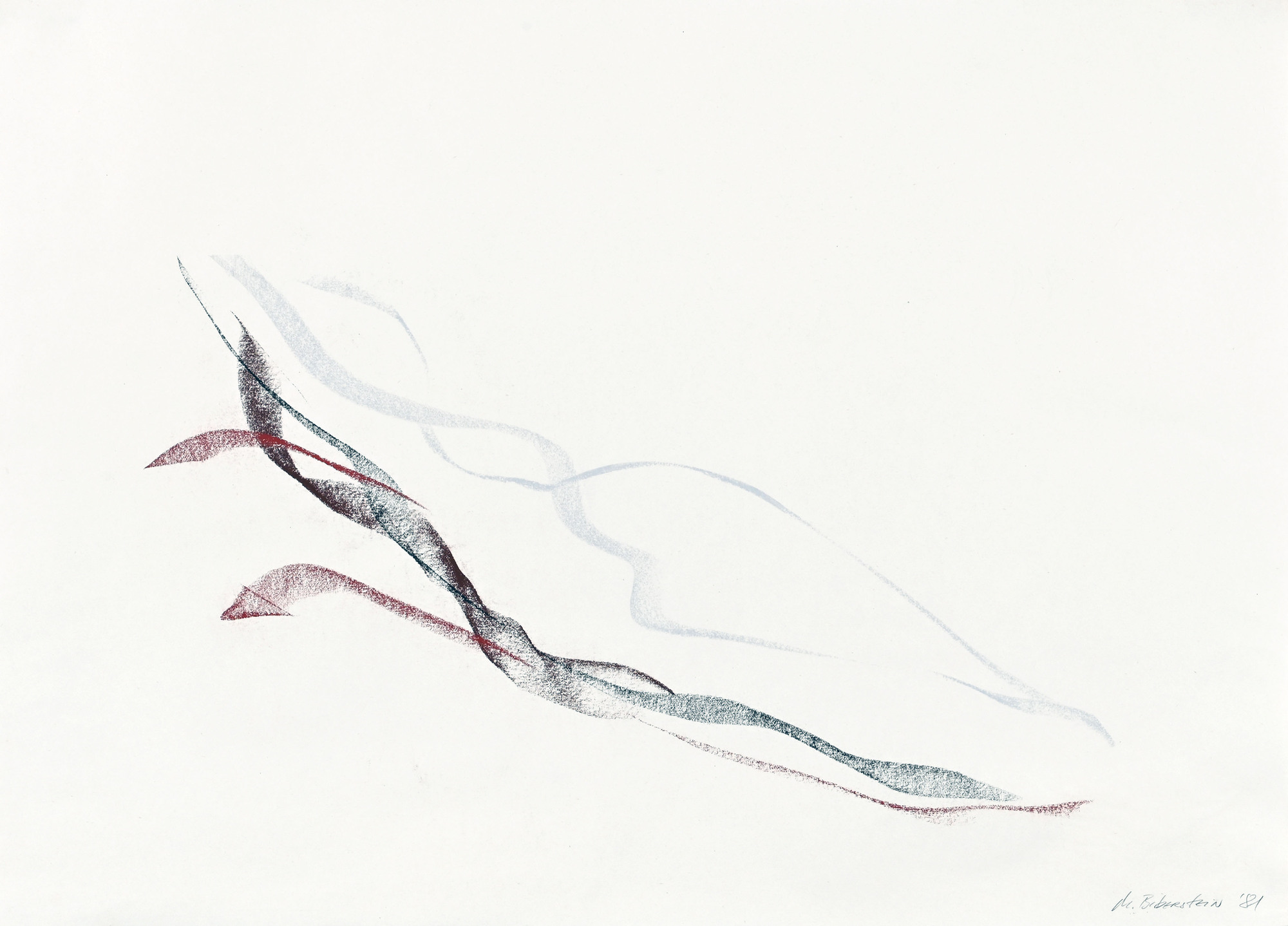 Michael Biberstein, 2 works: Untitled, 1981; Untitled, 1982