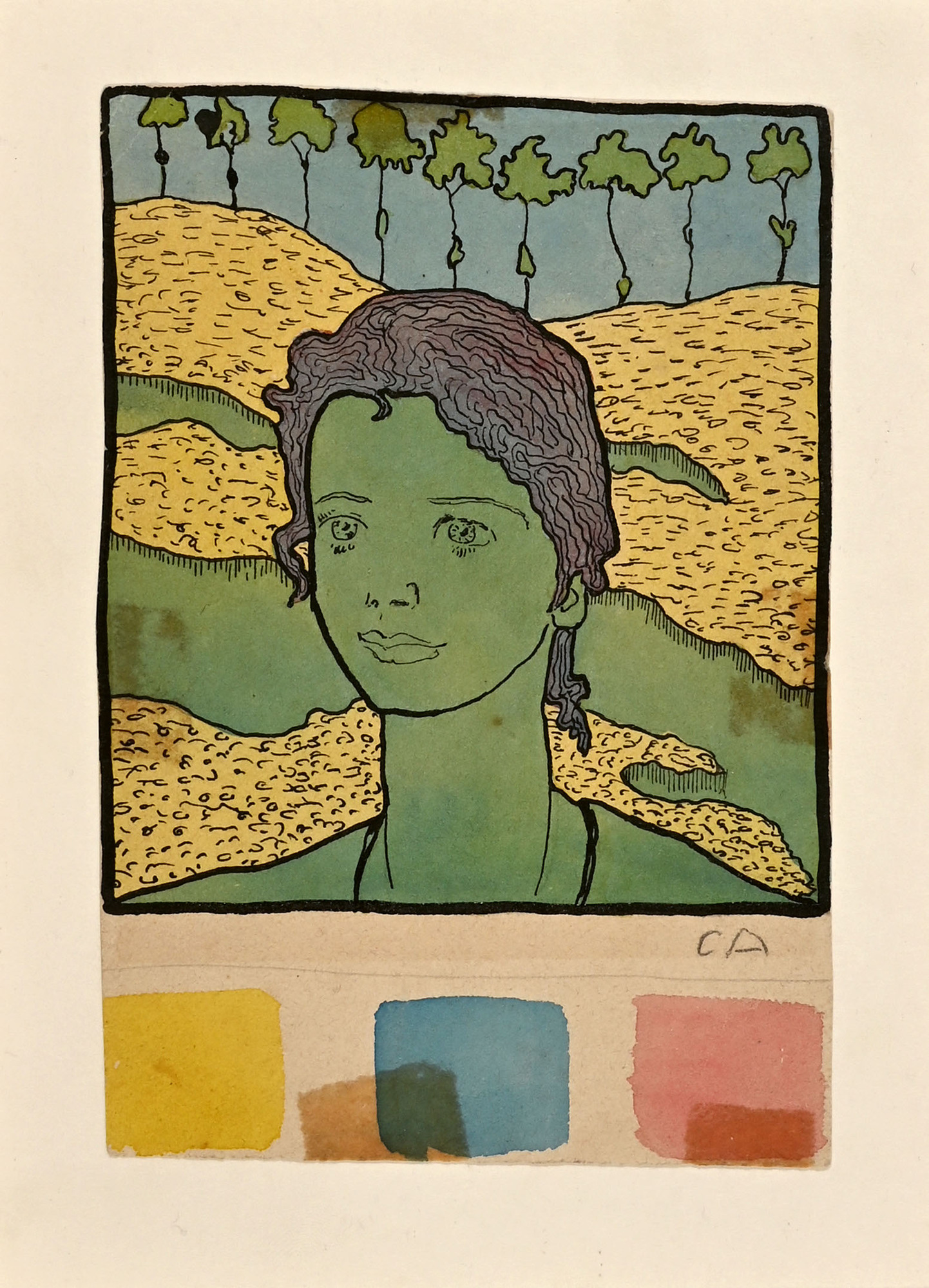 Cuno Amiet, Cover design for the magazine ‘Jugend’