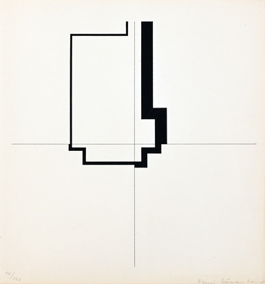 2 Blätter: Ohne Titel, 1974; Construction, 1941