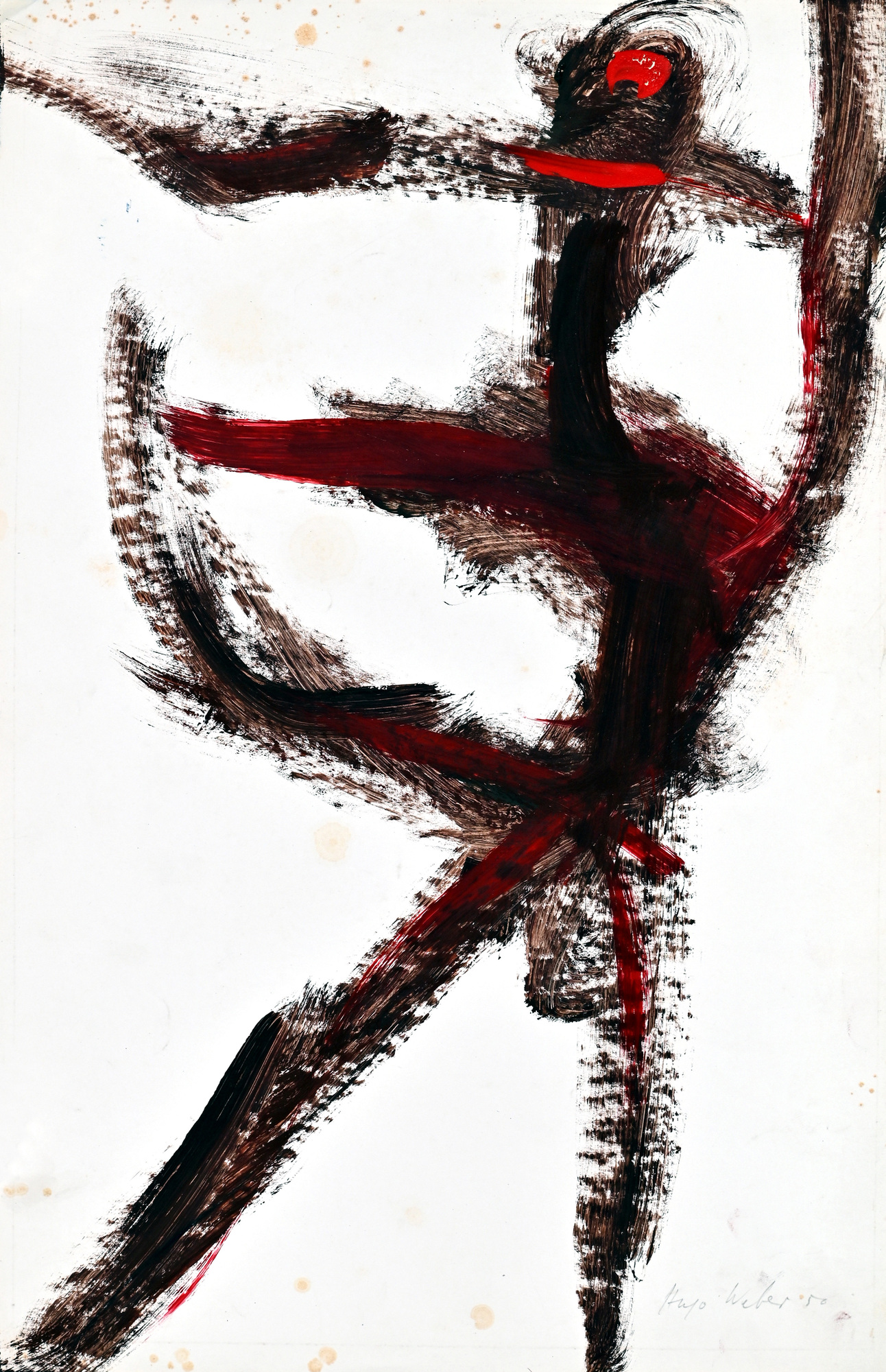 Hugo Weber, 4 Blätter: Energetic Figure